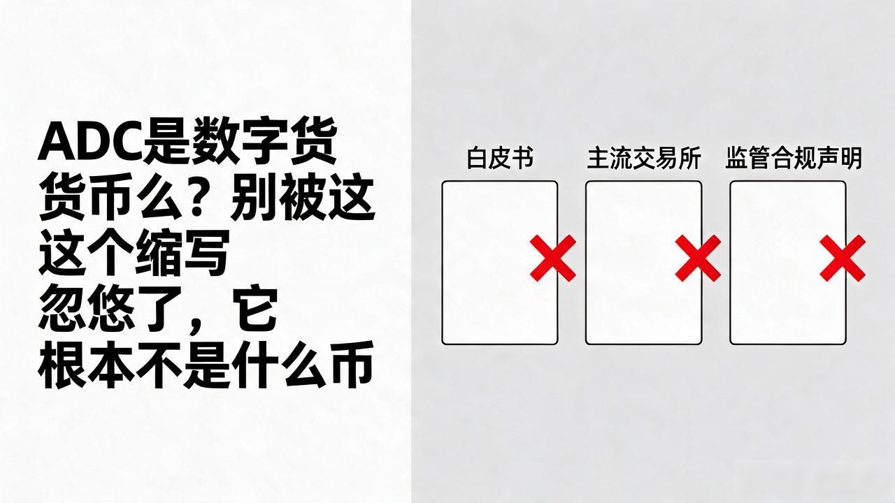 ADC是数字货币么？别被这个缩写忽悠了，它根本不是什么币
