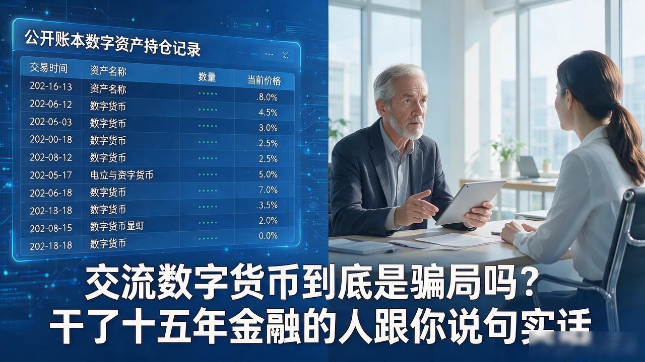 交流数字货币到底是骗局吗？干了十五年金融的人跟你说句实话