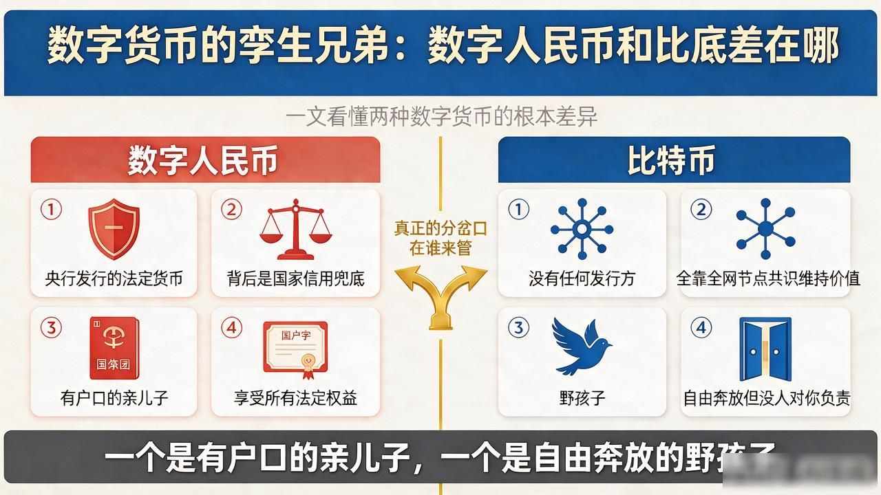 数字货币的孪生兄弟：数字人民币和比特币到底差在哪