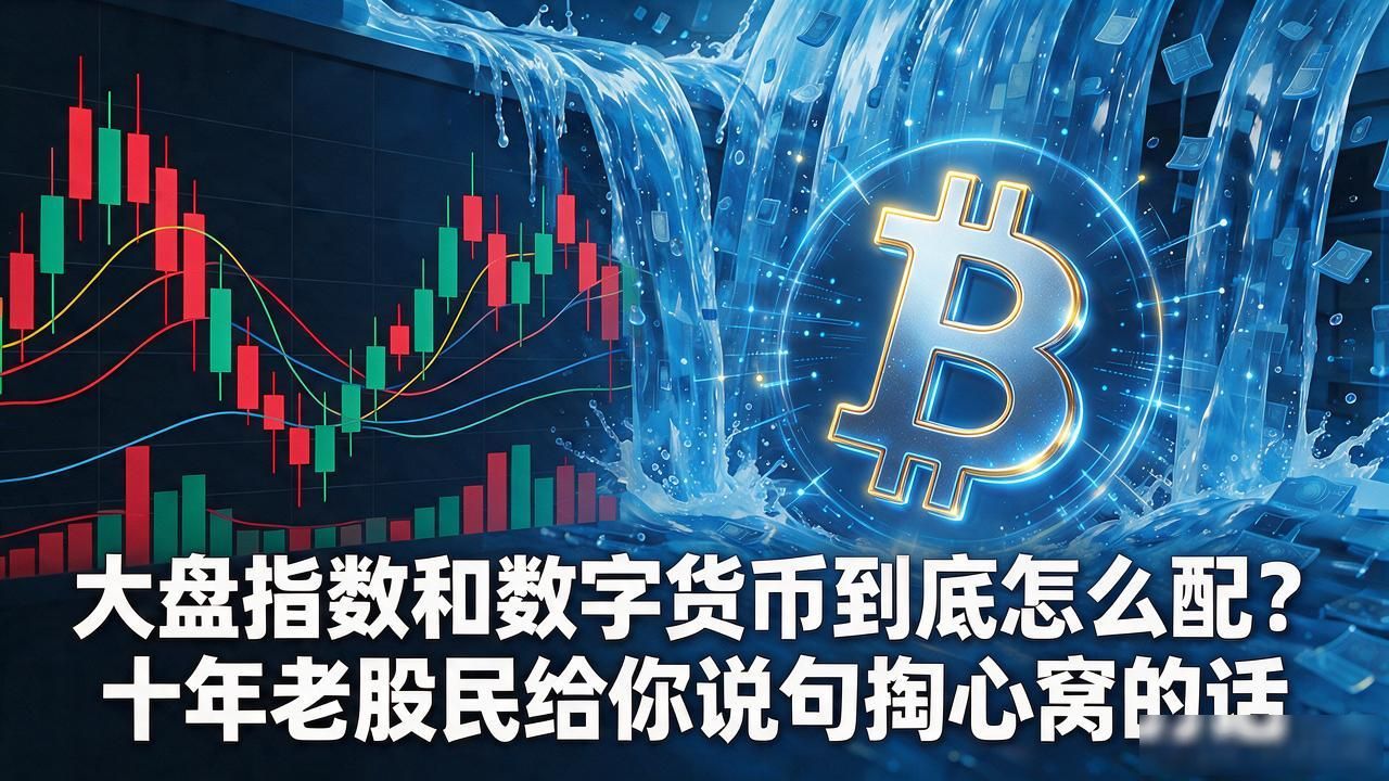 大盘指数和数字货币到底怎么配？十年老股民给你说句掏心窝的话