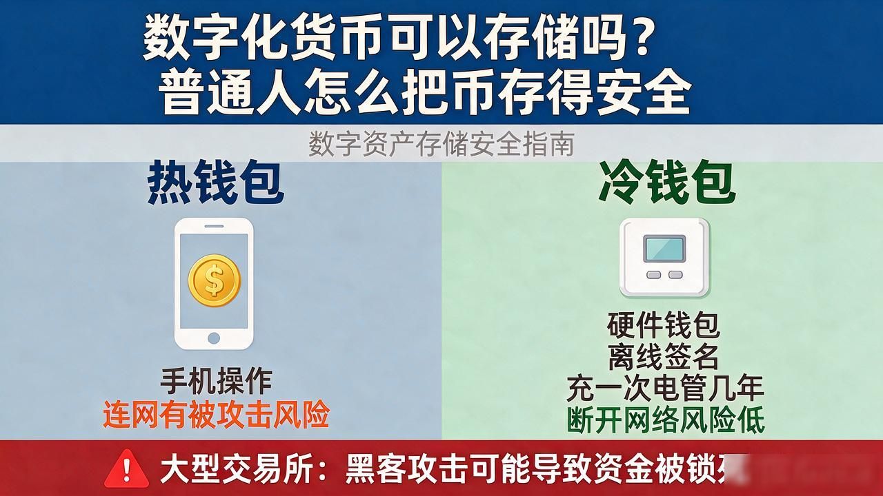 数字化货币可以存储吗？普通人怎么把币存得安全