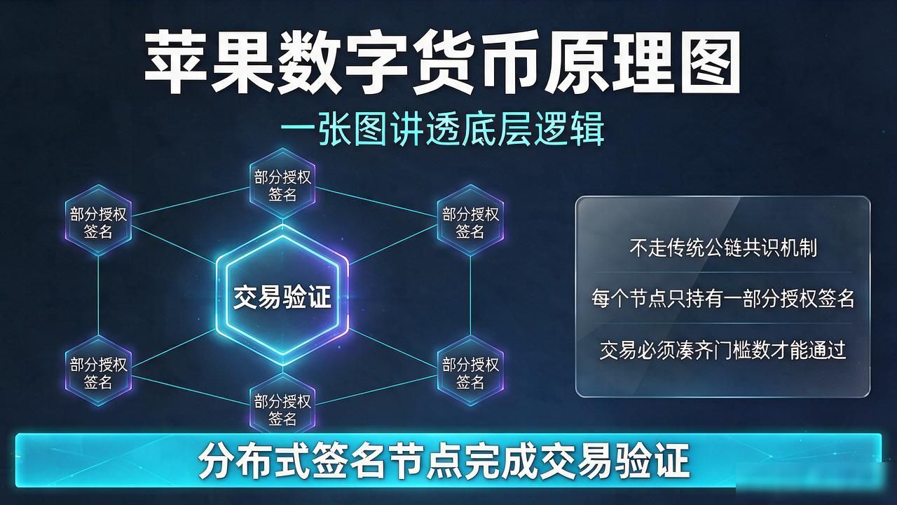 苹果数字货币原理图，一张图讲透底层逻辑