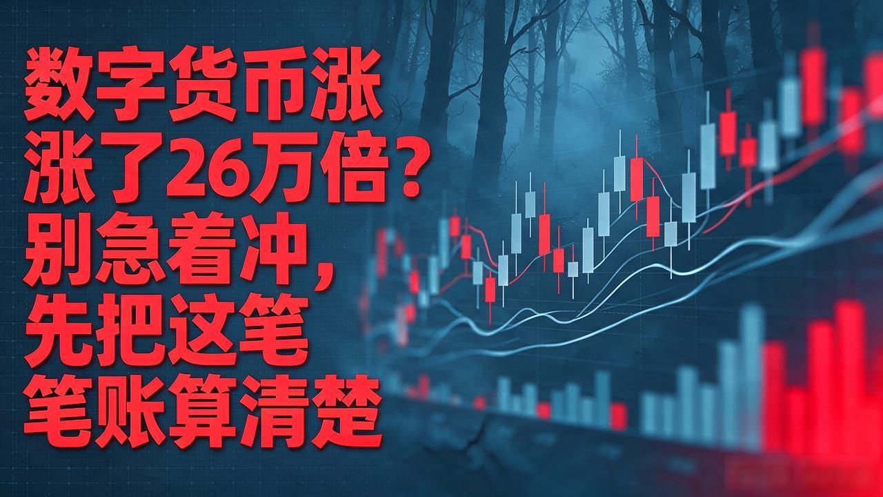 数字货币涨了26万倍？别急着冲，先把这笔账算清楚
