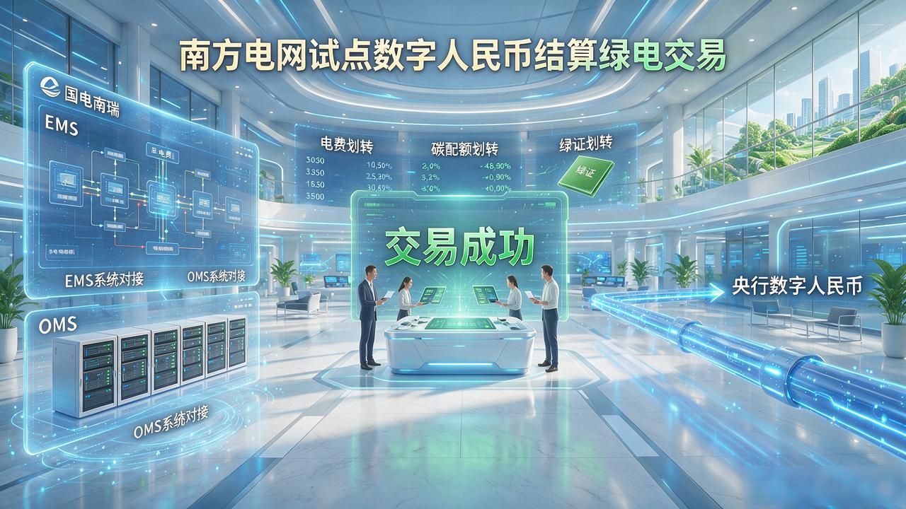 电网系统数字人民币结算_国电南瑞数字货币技术栈_国电南数字货币