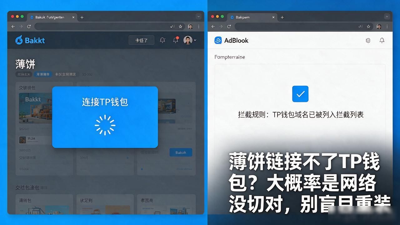 薄饼链接不了TP钱包？大概率是网络没切对，别盲目重装