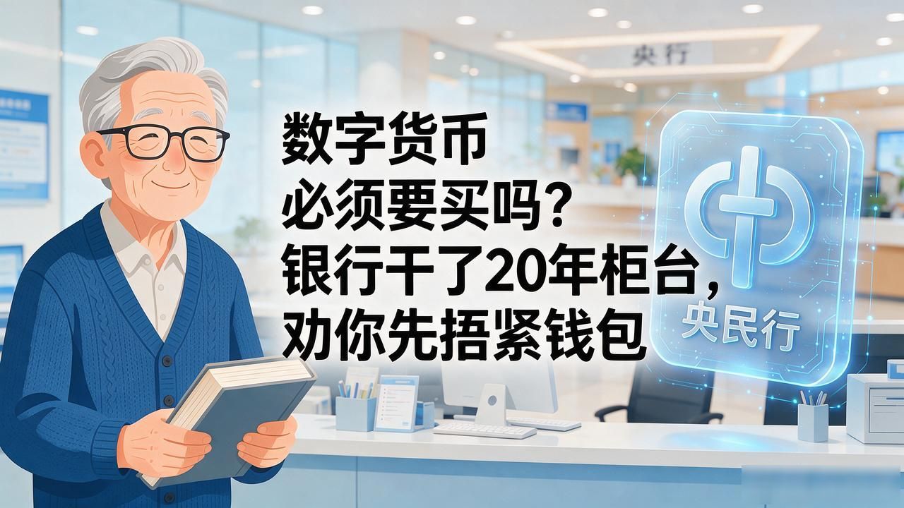 数字货币必须要买吗？银行干了20年柜台，劝你先捂紧钱包