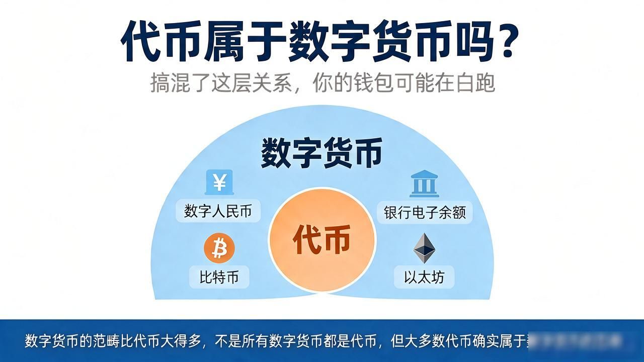 代币属于数字货币吗？搞混了这层关系，你的钱包可能在白跑