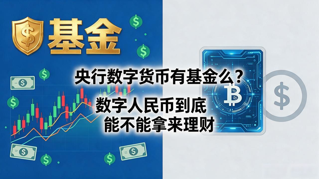 央行数字货币有基金么？数字人民币到底能不能拿来理财