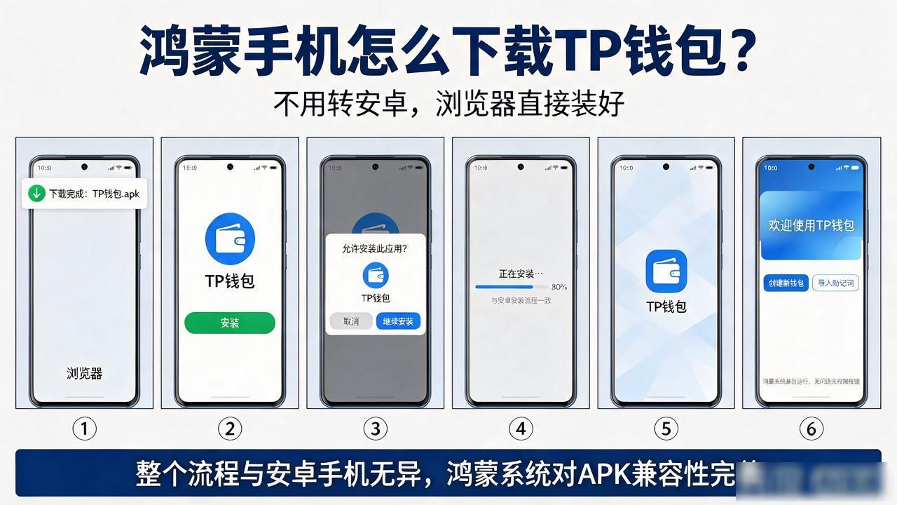 华为浏览器下载TP钱包APK_鸿蒙NEXT系统安装TP钱包教程_鸿蒙怎么下载tp钱包